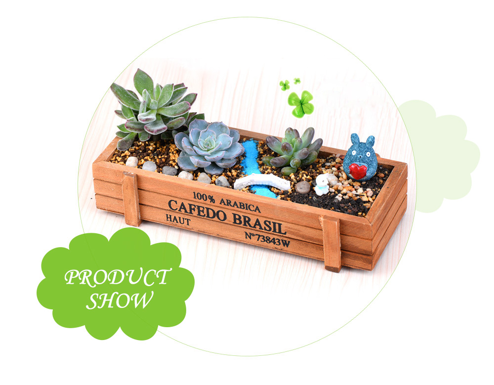 Wooden Juicy Plants Fleshy Succulents Flower Garden Pot Box Wooden Juicy Plants Fleshy Succulents Flower Garden Pot Box