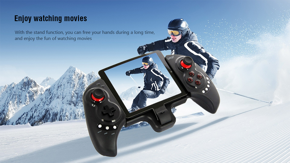 iPega PG-9023 Wireless Bluetooth Game Controller Gamepad Joystick with Stretch Bracket for iPhone 6 Plus iOS Android System iPega PG-9023 Wireless Bluetooth Game Controller Gamepad Joystick with Stretch Bracket for iPhone 6 Plus iOS Android System